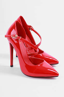 Туфлі жіночі червоного кольору 177151T Безкоштовна доставка