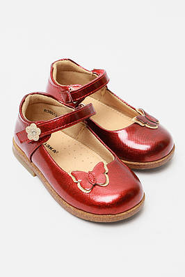 Туфлі дитячі для дівчинки червоного кольору 177311T Безкоштовна доставка