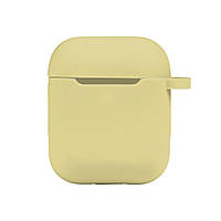 Чехол Silicone Case with hook для Airpods 1/2 Цвет 60.Crem yellow m