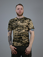 Военная хлопковая футболка пиксель, армейская камуфляжная футболка пиксель ВСУ 54