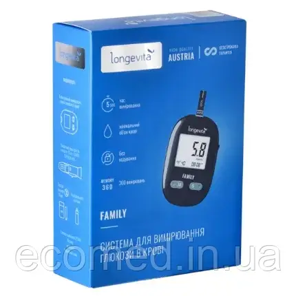Глюкометр LONGEVITA Family, фото 1