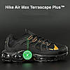 Чоловічі кросівки Nike Air Max Terrascape Plus Black Orange (Чорні) Взуття Найк Аір Макс Плюс сітка шкіра демісезон, фото 7
