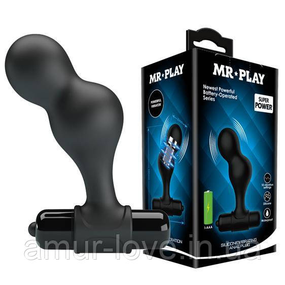Анальний корок Mr.Play Silicone Vibrating Anal Plug