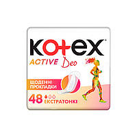 Ежедневные прокладки Kotex Active Deo Extra Thin 48 шт. (5029053547886)