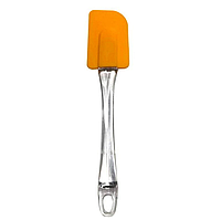 Кухонная лопатка Helios силиконовая с прозрачной ручкой 19 см 0639-A