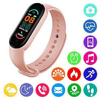 Фитнес браслет smart band m5, Фитнес часы м5, Часы фитнес трекер. BC-764 Цвет: розовый