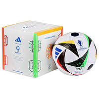 Мяч футбольный Adidas EURO24 LEAGUE BOX FUSSBALLLIEBE IN9369, Белый, Размер (EU) - 5 TR_1400