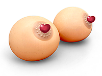 Антистрес іграшка "Груди" - силіконова м’ялка, сквіш-сувенір, подарунок-прикол 8см - 2шт.