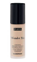 Водостійка тональна основа для обличчя Pupa Waterproof Wonder Me Fluid Foundation 010 Porcelaine, 30 мл