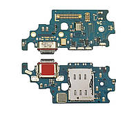 Разъём зарядки для Samsung G996 Galaxy S21 Plus на плате с микрофоном и компонентами