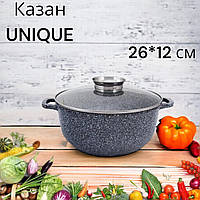 Казан UNIQUE UN-5217 5.5 л (26*12 см, круглий, гранітний)