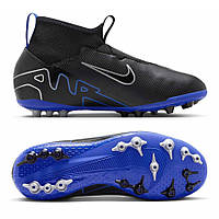 Бутсы для футбола детские Nike JR ZOOM SUPERFLY 9 ACADEMY AG DJ5613-040, Чёрный, Размер (EU) - 38.5 TR_3620