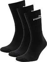Носки спортивные PUMA Unisex Sport Crew Socks 3 01 883296-01, Чёрный, Размер (EU) - 2 (35-38) TR_300 TR_495