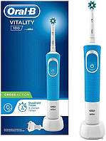 Електрична зубна щітка Braun Oral-B Vitality 100 Cross Action Blue (Оралбі Віталіті блакитна)