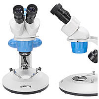 Профессиональный стереоскопический микроскоп Sigeta MS-214 Led 20x-40x Bino Stereo