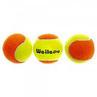 Мяч для большого тенниса WEILEPU (3шт) 662, Оранжевый, Размер (EU) - 1SIZE TR_160