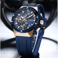 Красивые мужские часы наручные кварцевые Curren Стильний чоловічий годинник + коробка в подарунок