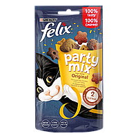 Лакомство для взрослых кошек Felix (Феликс) Party Mix Ориджинал Микс (курица, печень индейка), 60 г
