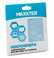 Чистящая салфетка Maxxter MC-25X25-01 из микрофибры для экранов 25х25 см (MC-25X25-01)