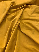 Стрейч-кулир, 95%хлопок, желтый, Турция, 150г/м2, 170см