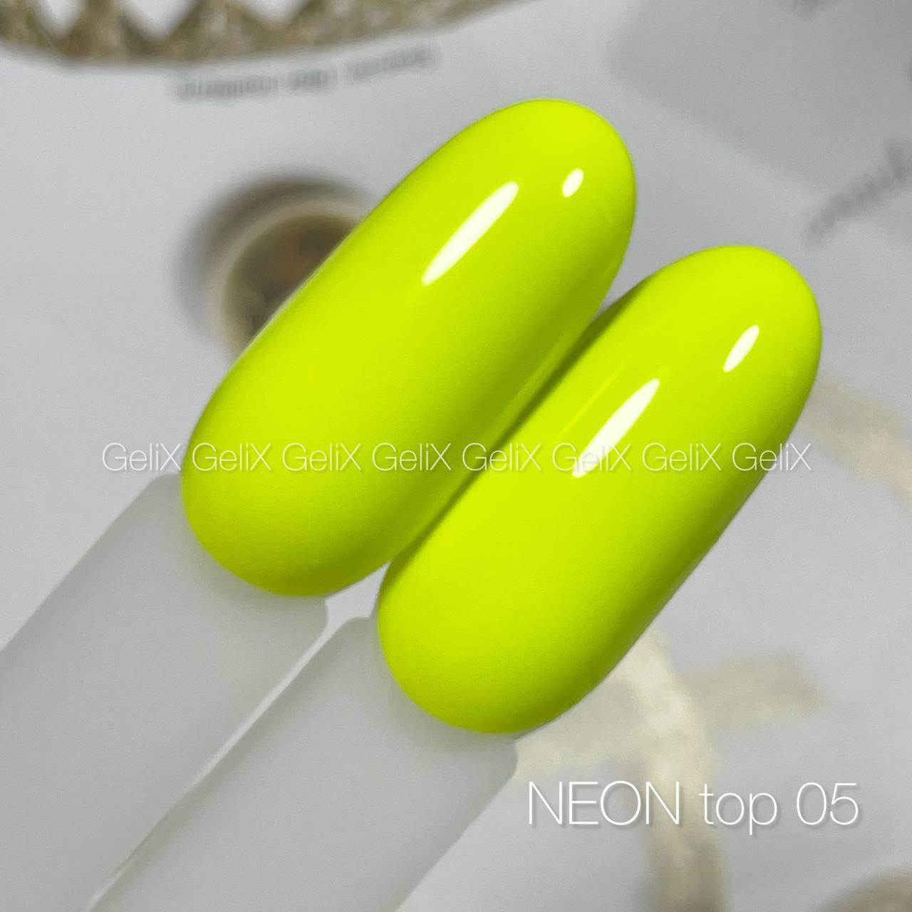 Топ GeliX NEON № 5 неоновий лимон, фото 1