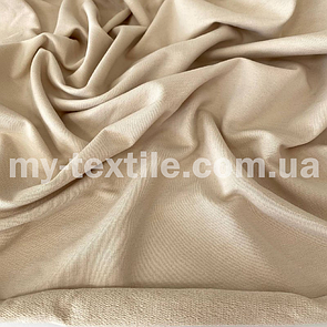 Двонитка тканина трикотажна хб Туреччина 240 grm 180 см Світло-бежевий