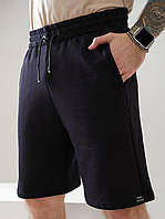Мужские летние трикотажные шорты. Размеры: 50, 52, 54, 56, 58 Цвета: темно-синий.