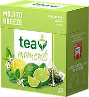 Чай Tea Moments "Mojito Breeze" зеленый со вкусом мохито, 20 пирамидок