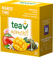 Чай Tea Moments "Mango Time" зеленый со вкусом манго, 20 пирамидок