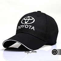 Кепка Toyota черная, бейсболка с лотипом авто тойота
