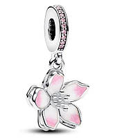 Намистина Пандора "Цвіт вишні", Срібний Шарм Pandora 925 проба Бусина на браслет Квітка, квіточка