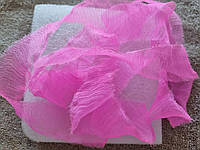 Тончайшая лента из натурального жатого шелка, цвет розовый. Ширина 2 см. Цена указана за 1.28 м