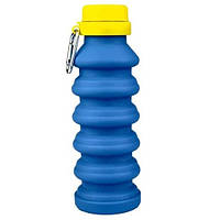 Пляшка для води складана Magio MG-1043B 450 мл. TJ-779 Колір: синій