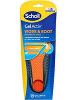 Мужские стельки для обуви, Шолл, Scholl GelActiv Work & boot L, 1 пара