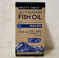 Аляскинский рыбий жир Wiley's Finest Wild Alaskan Fish Oil 1250 mg 30 капсул