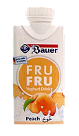 Йогурт питний Bauer з смаком персика 200мл