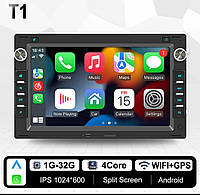 Магнитола 1/32Gb Volkswagen Golf 4 Passat b5 Polo 4 Bora Sharan T4 T5 Lupo android 12 carplay wifi магнитофон