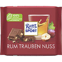 Шоколад Ritter Sport Rum Trauben Nuss 100g