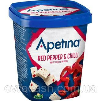 Сир  фета Apetina з червоним перцем і чилі 430 гр, фото 1