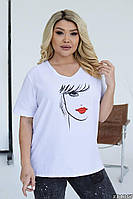 Льняна жіноча футболка туніка Тканина : льон жатий ( бавовна)  Розміри 46-48,50-52,54-56,58-60