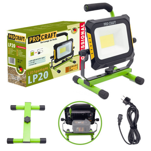 Акумуляторний ліхтар Procraft LP20 + АКБ Battery20/4 4 Аг Energy + ЗП Charger20/1