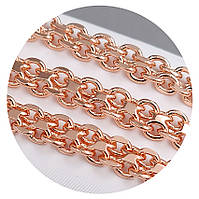 Набір TSATSA. Позолота ЧВ. Ланцюжок 60 см, ширина 5 мм та браслет 20.5 см, ширина 5 мм.