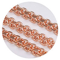 Набір TSATSA. Позолота ЧВ. Ланцюжок 60 см, ширина 4 мм та браслет 20 см, ширина 4 мм.