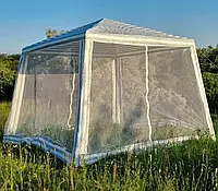 Палатка 3х3 м Садовый павильон шатер с москитной сеткой (Навес тент от солнца)
