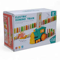 Интерактивная игрушка "Домино-поезд", свет, звук (бирюзовый) Пластик Бирюзовый MIC Китай