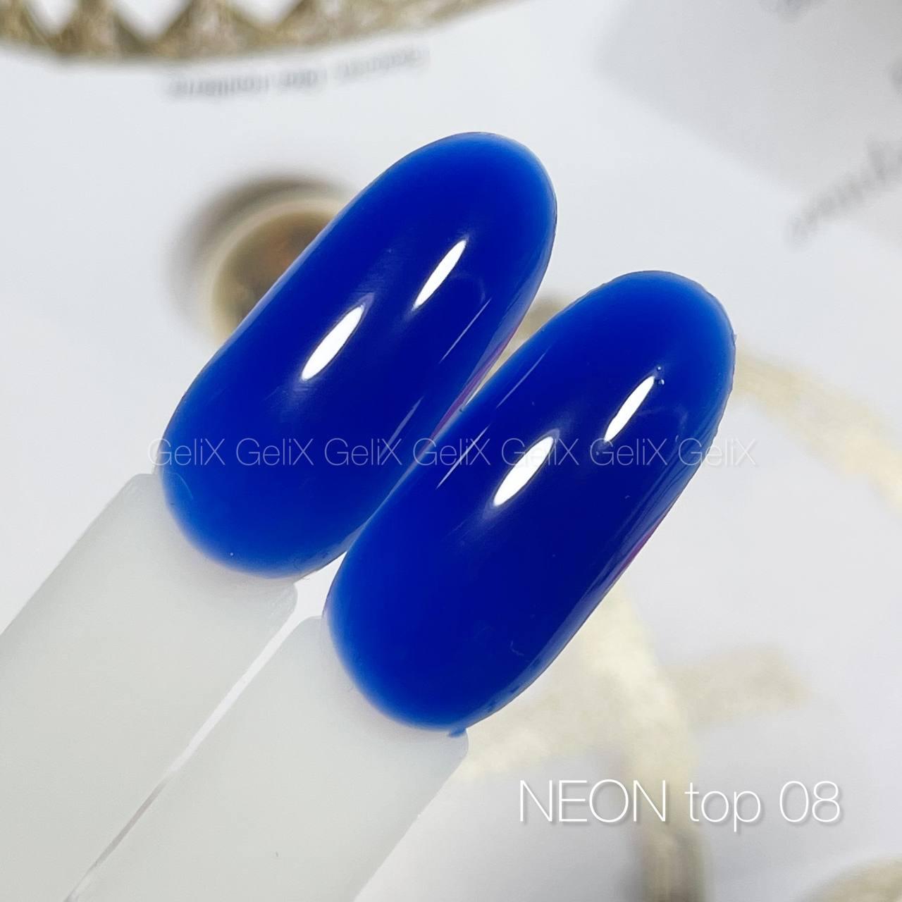 Топ GeliX NEON № 8 неоновий синій