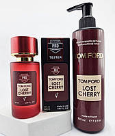 Женский парфюмированный набор Lost Cherry (духи-тестер ОАЭ 58 ml + лосьон для тела 200 ml)