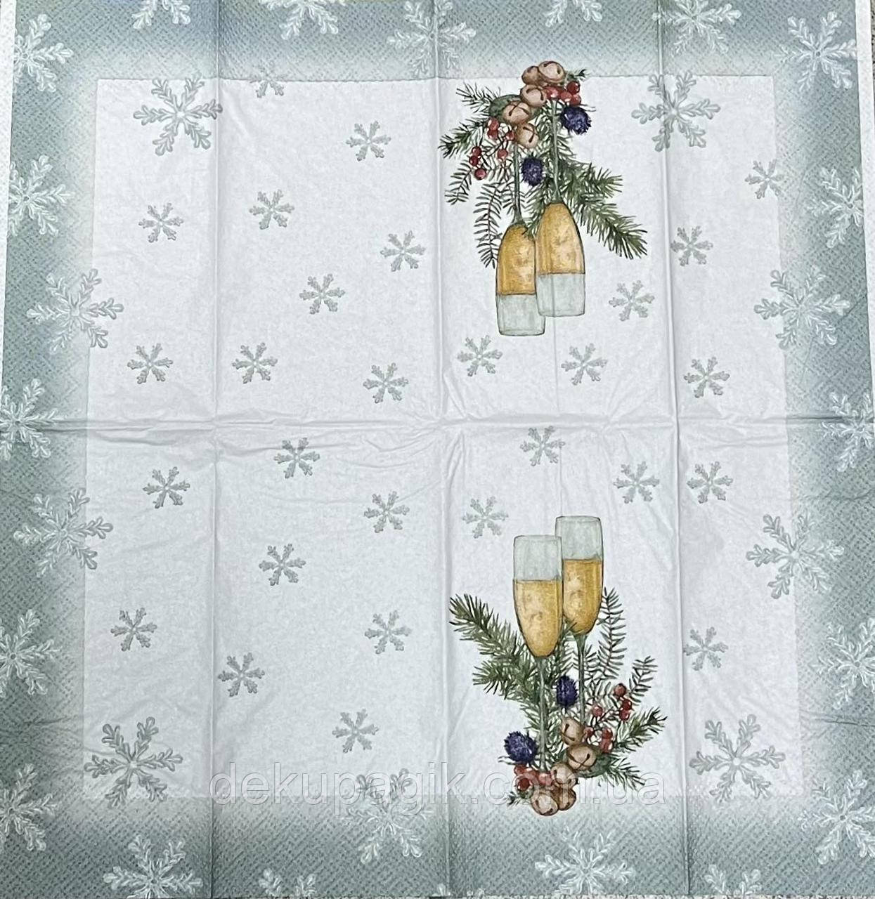 Серветка для декупажу 33х33см, НГК-22, фото 1