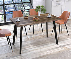 Стіл обідній Ленард Loft Design 120х65 см., горіх Модена