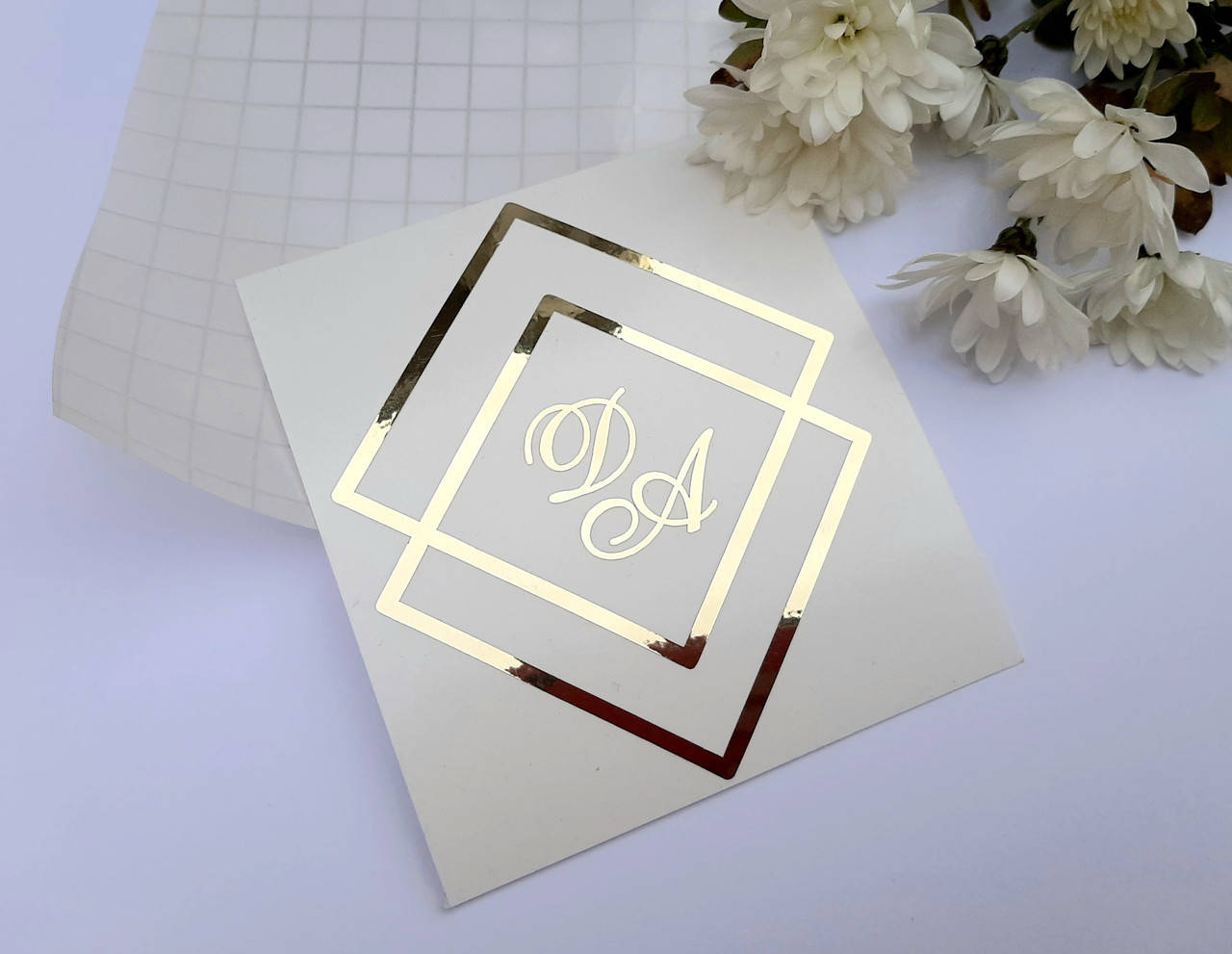 

Наклейка на свадебные бутылки золото 8,5*10 см